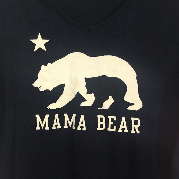 Mama Lux Mama Bear Graphic Maternity Shirt XL - Picture 3 of 5